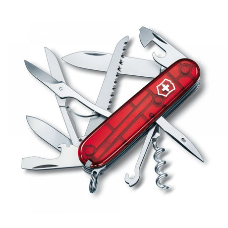 Victorinox Huntsman Red Transparent pen knife