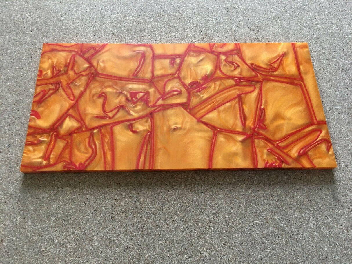 Kirinite Orange Sunspot Craft Sheet 6mm x 300mm x 150mm Kirinite