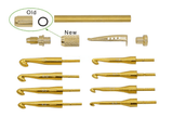 Gold Crochet Hook Kit (Knurled) Greenvill Crafts