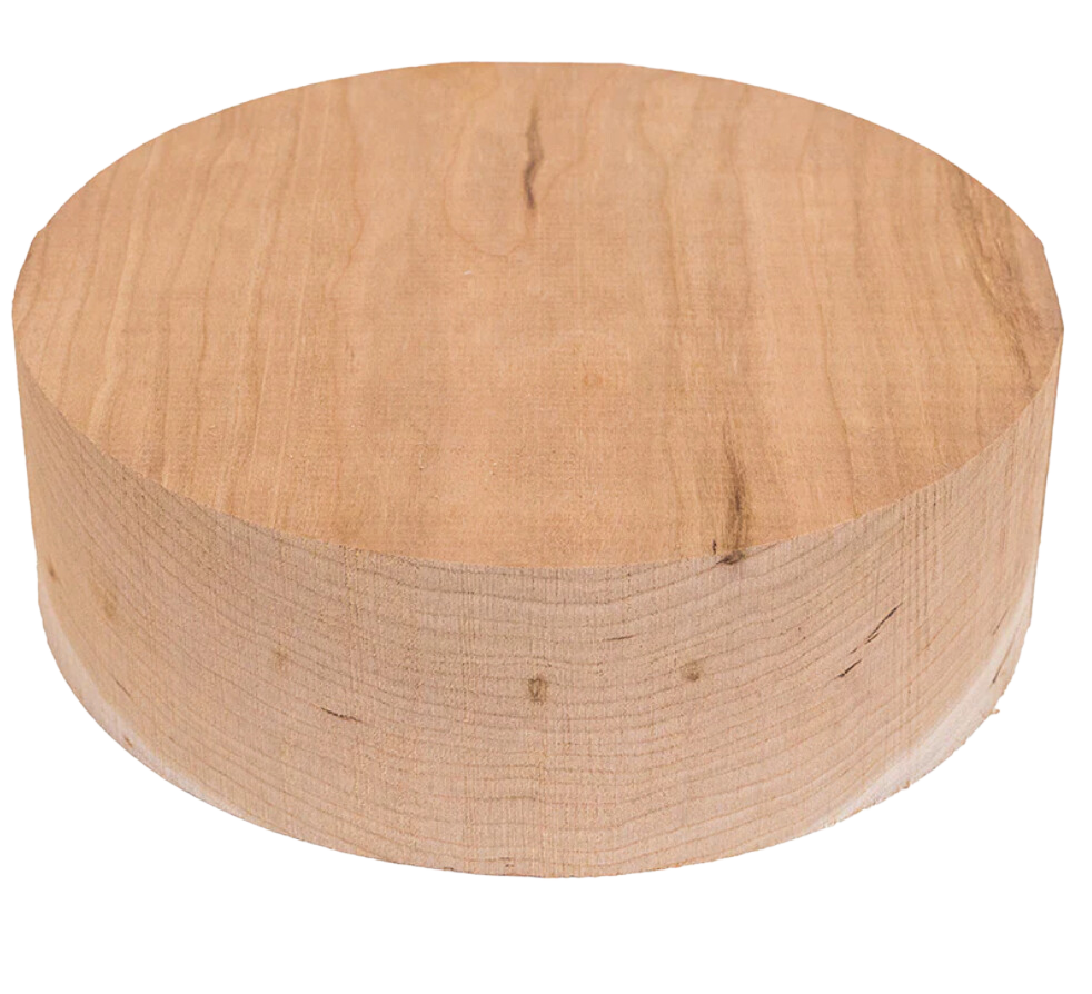 Cherry woodturning bowl blank