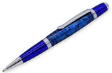 Chrome & Blue Cerra Pen Kit Greenvill Crafts