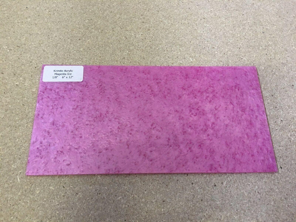 Kirinite Magenta Ice Craft Sheet 3mm x 300mm x 150mm Kirinite