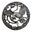 Bird & Bow - Decorative Pewter Lid (Potpourri) Craft Supplies