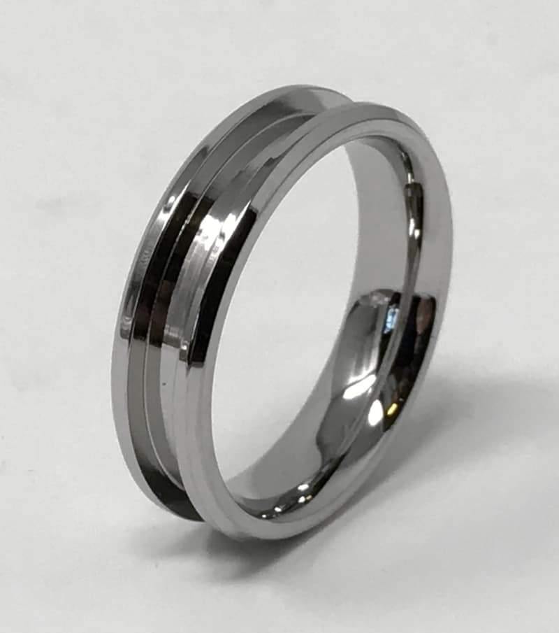 6mm Inlay Stainless Steel Ring Core (Bevelled Edge) Greenvill Crafts