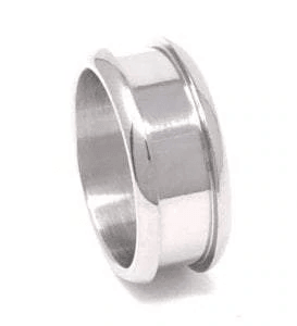 Titanium Ring Core (Bevelled) & Screw fitment (10mm - 6mm groove) Greenvill Crafts