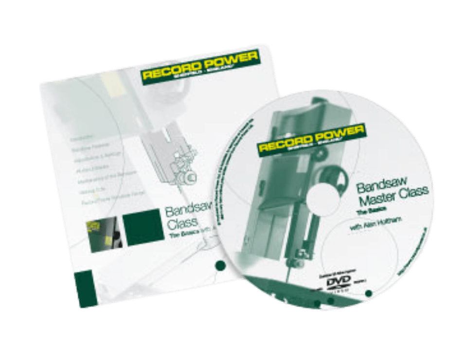 Bandsaw Masterclass DVD Included  Presented by Alan Holtham, this indispensable DVD gives a thorough and comprehensive introduction to bandsaw use, setup, maintenance and blade choice.