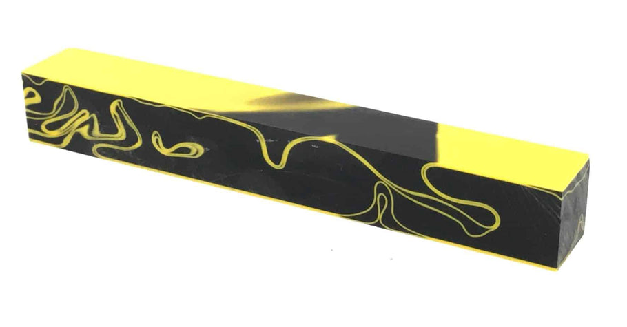 A pack of 5 Kirinite pen blanks all with swirls available at a discount to buying individually.  The pack contains:  Cyclone Pepper Jade Lava Flow Yellow Jacket Red Harvest Approx size 20mm x 20mm x 150mm