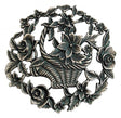 Flower Basket - Decorative Pewter Lid (Potpourri) Craft Supplies