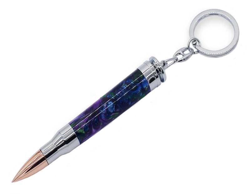 Chrome bullet key ring kit Greenvill Crafts