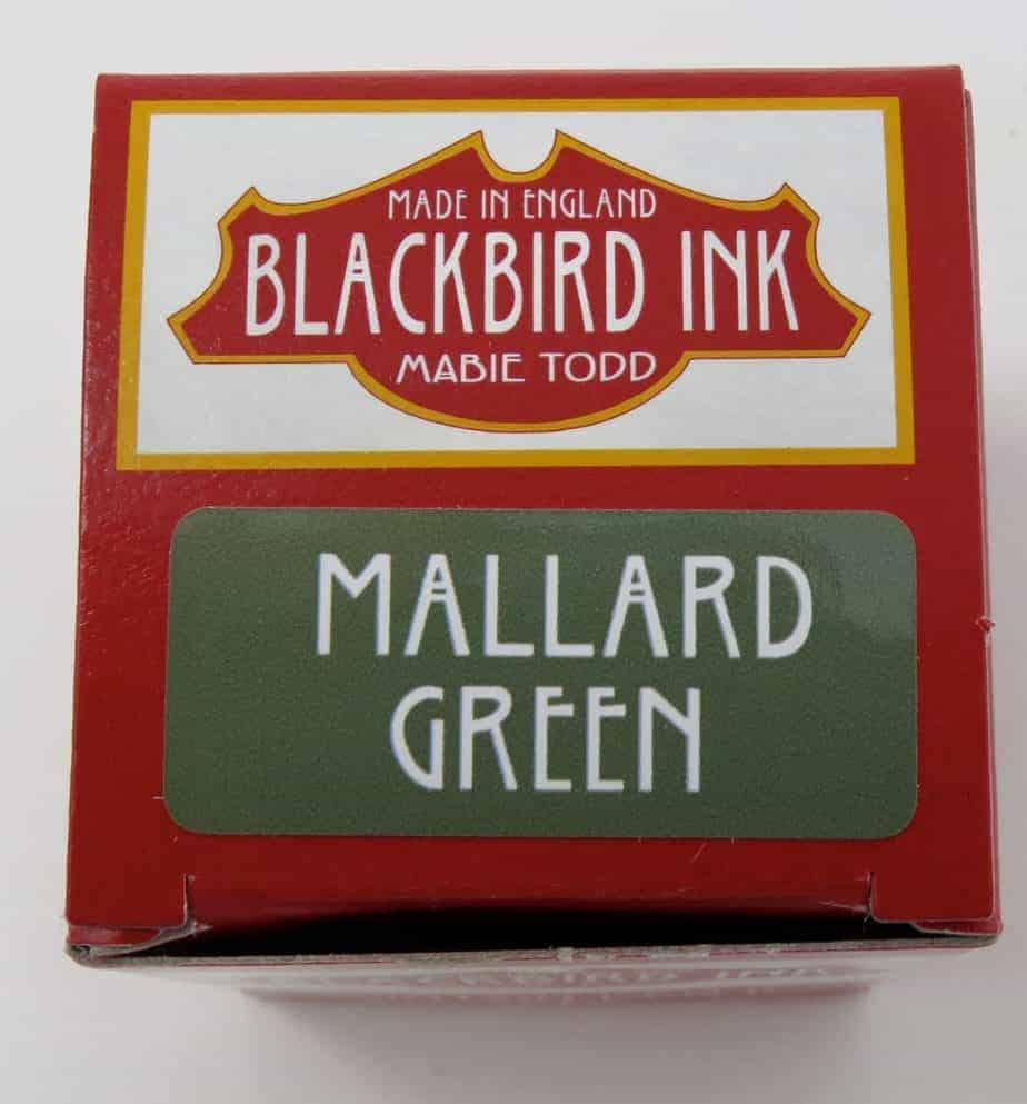 Mallard Green Fountain Pen Ink Blackbird Ink