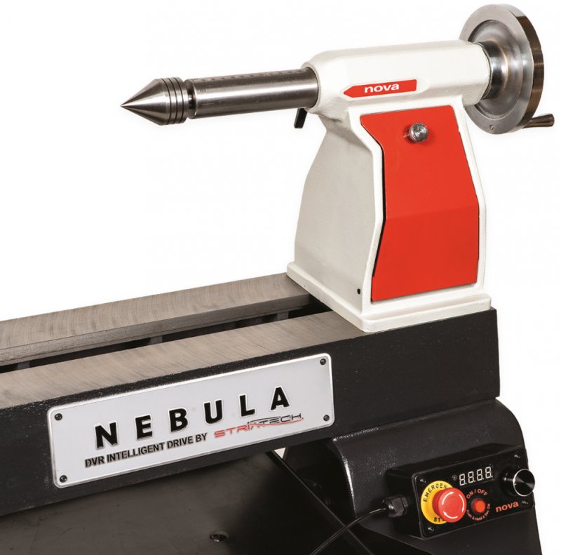 NOVA Nebula 18" DVR Woodturning Lathe Nova - auto eject tailstock