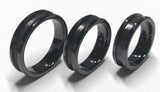 8mm Black Ceramic Inlay Ring Core Greenvill Crafts