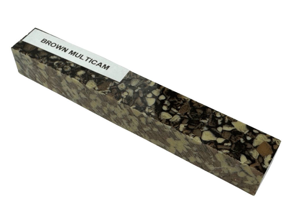 Brown Multicam Kirinite Pen Blank | Acrylic Turning Blanks