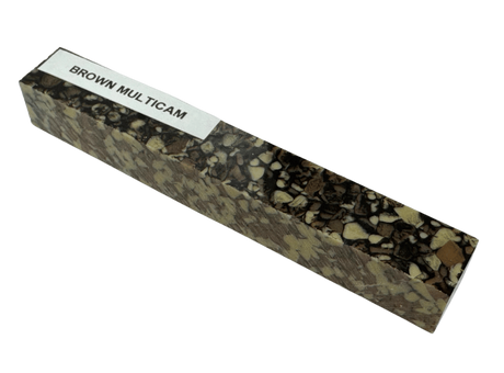 Brown Multicam Kirinite Pen Blank | Acrylic Turning Blanks