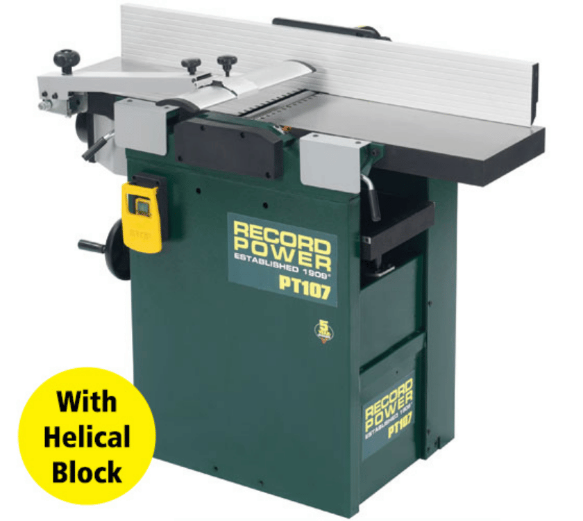 PT107 4 Slot 10" x 7" Helical Block Heavy Duty Planer Thicknesser (4-Spiral) (47503)