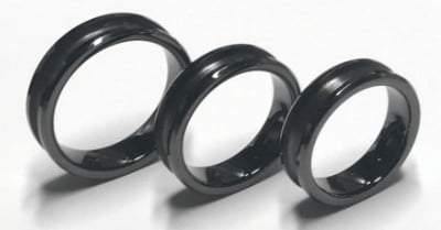 6mm Inlay Black Ceramic Ring Core Greenvill Crafts