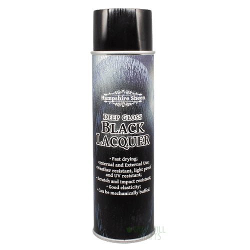 Black Lacquer 500ml Aerosol Spray - Hampshire Sheen Hampshire Sheen