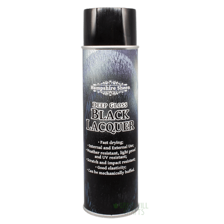 Black Lacquer 500ml Aerosol Spray - Hampshire Sheen Hampshire Sheen