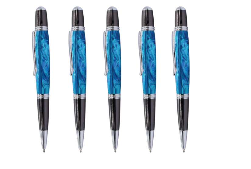 5 Pack - Cerra Pen Kit - Chrome & Gun Metal