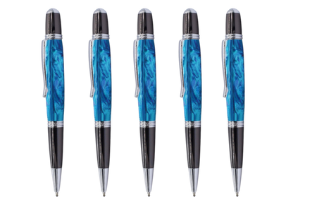 5 Pack - Cerra Pen Kit - Chrome & Gun Metal