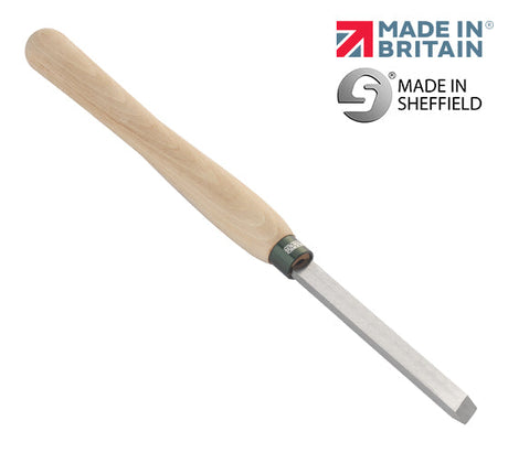 Record Power 3/4" Skew Chisel (103580) (12" Handle) Woodturning skews are probably the most versatile tool for working between centres - they can give a silky smooth finish and may also be used for creating beads, coves and other decorative elements.  These tools are manufactured in the UK