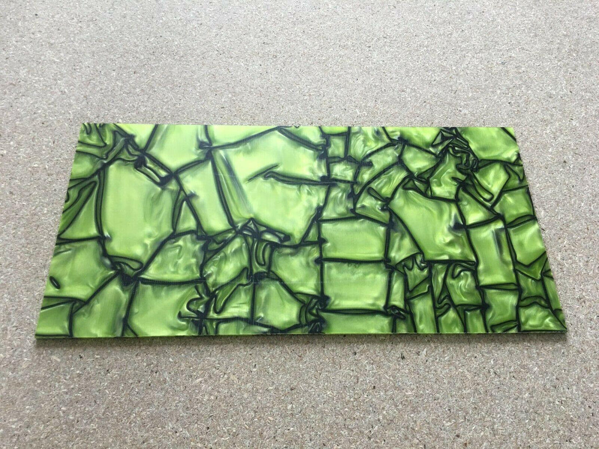 Kirinite Toxic Green Craft Sheet 300mm x 150mm x 9mm Kirinite