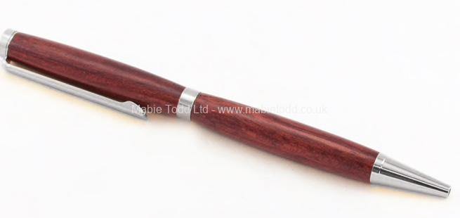 Chrome Slimline Pen Kit  7mm Twist Pen Turning Kits UK
